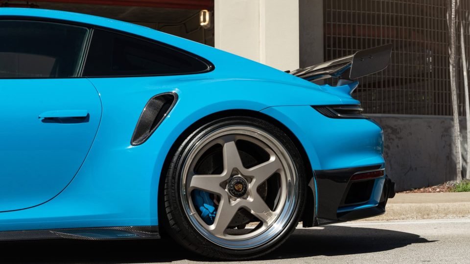 MANSORY 992 Turbo | Riviera Blue | on HRE 527 FMR | Satin White Gold