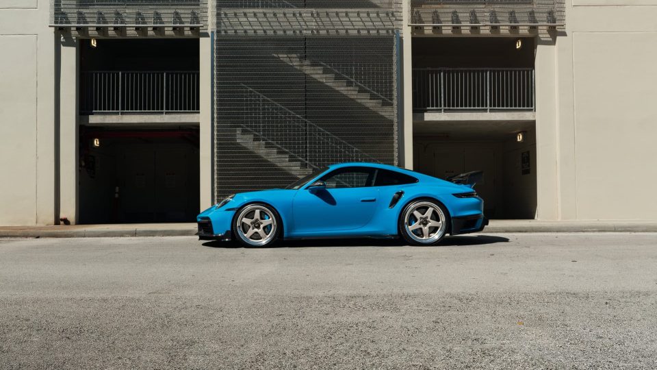 MANSORY 992 Turbo | Riviera Blue | on HRE 527 FMR | Satin White Gold