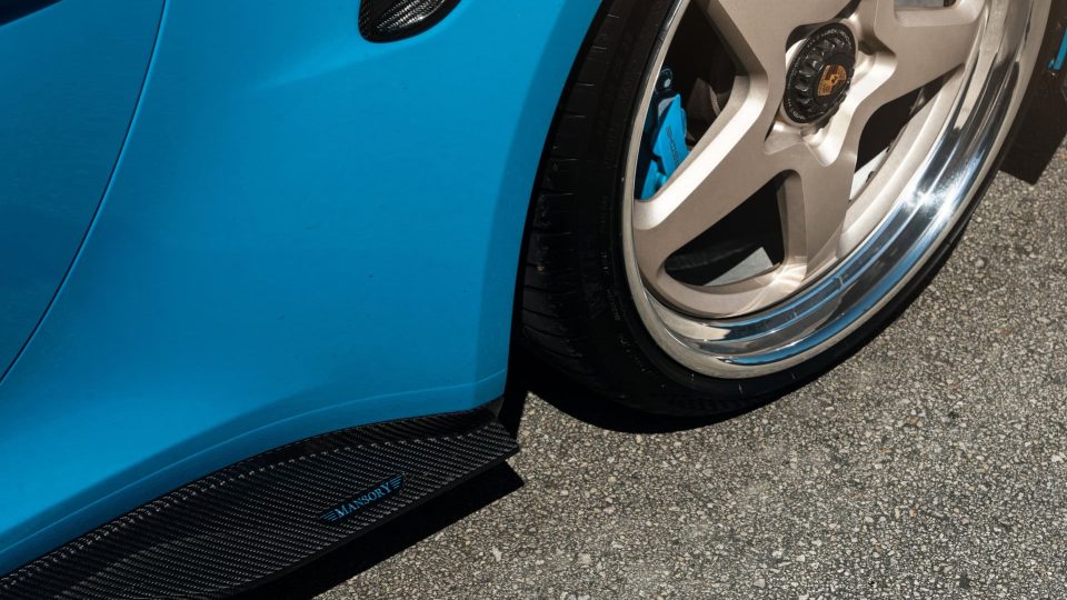 MANSORY 992 Turbo | Riviera Blue | on HRE 527 FMR | Satin White Gold