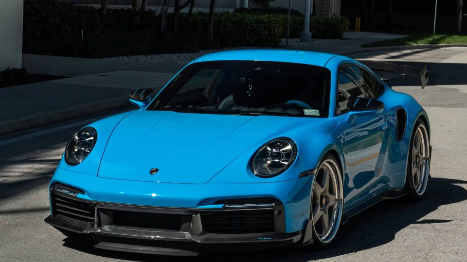 MANSORY 992 Turbo | Riviera Blue | on HRE 527 FMR | Satin White Gold