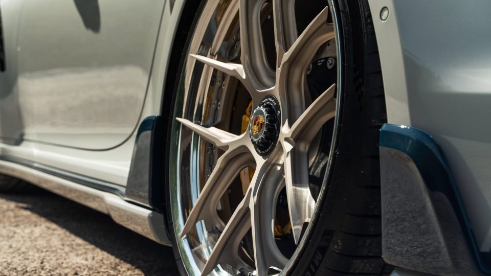 TECHART 992 Turbo S | Chalk | on HRE S101SC | Satin White Gold