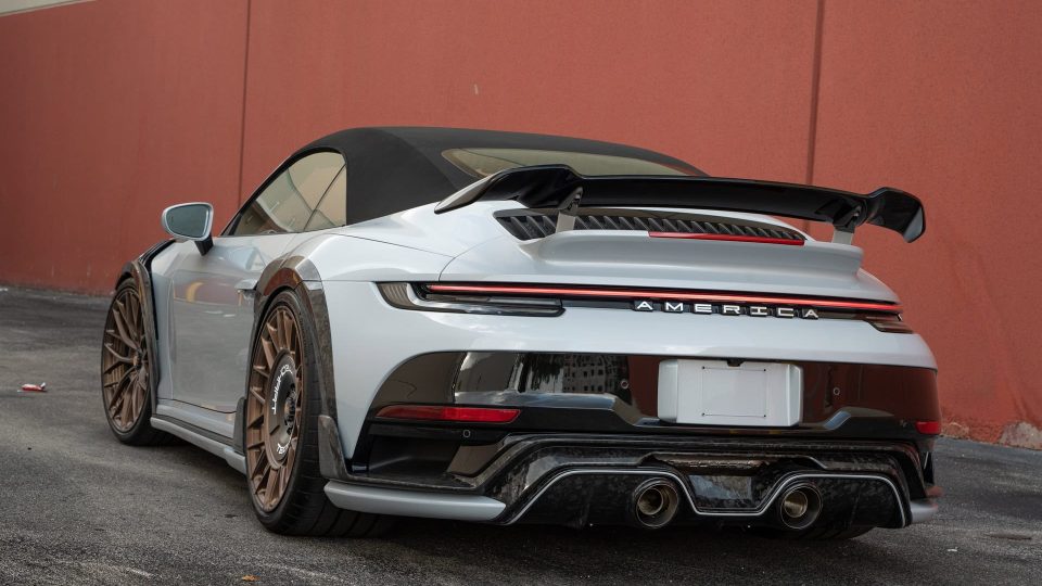 TECHART 992 Turbo S | GT-Street R America 1 of 10 | on ANRKY AN20 + AN20 Aerosport TECHART Wheels | Carrera White/ Satin Brushed Bronze