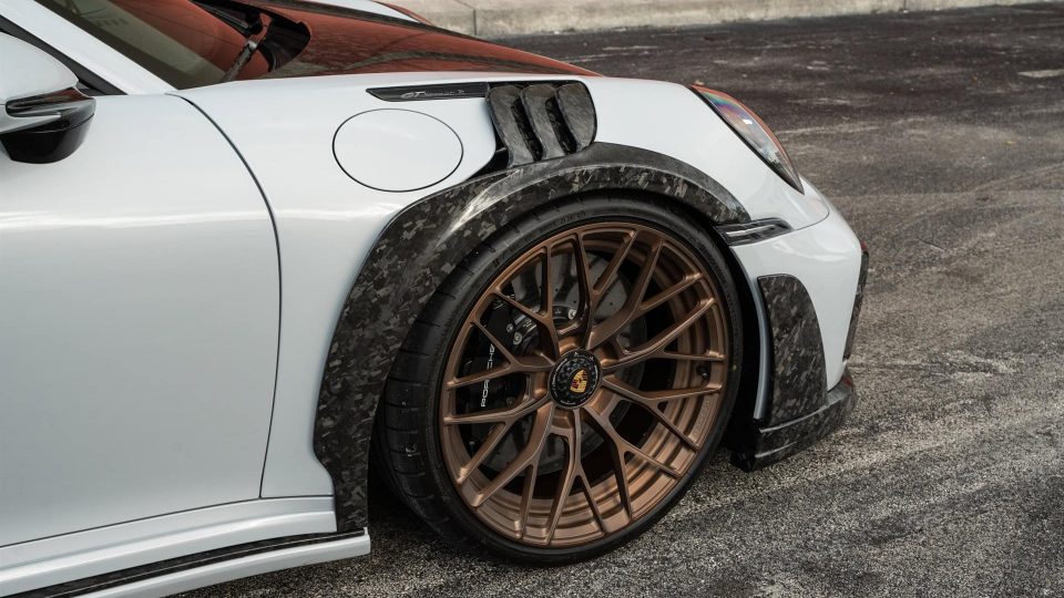 TECHART 992 Turbo S | GT-Street R America 1 of 10 | on ANRKY AN20 + AN20 Aerosport TECHART Wheels | Carrera White/ Satin Brushed Bronze