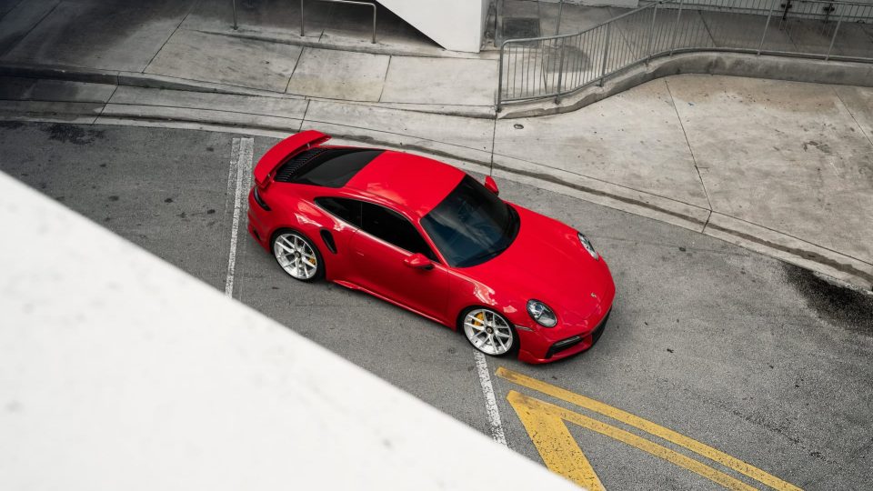 Porsche 992 Turbo S | Guards Red | on ANRKY XR-201 | Brushed Clear