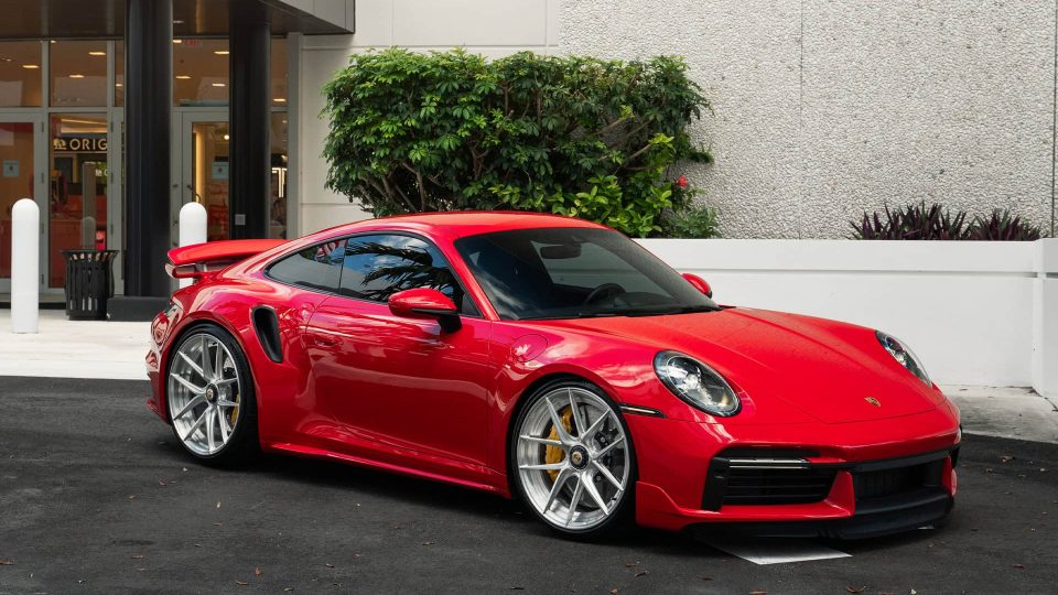Porsche 992 Turbo S | Guards Red | on ANRKY XR-201 | Brushed Clear