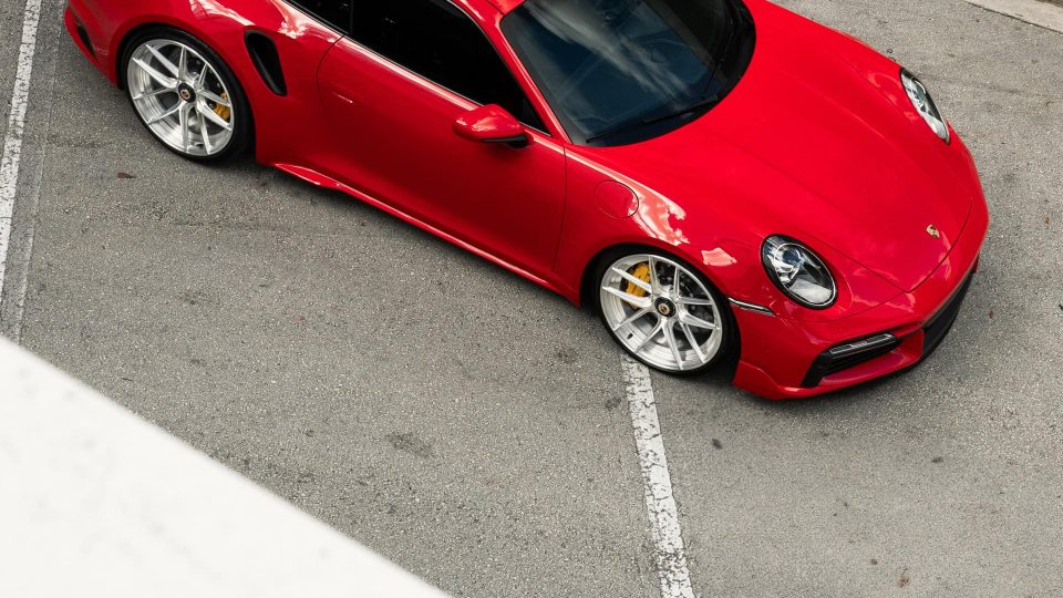 Porsche 992 Turbo S | Guards Red | on ANRKY XR-201 | Brushed Clear