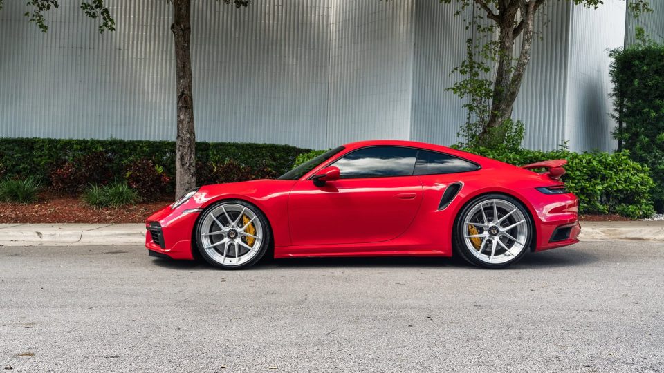 Porsche 992 Turbo S | Guards Red | on ANRKY XR-201 | Brushed Clear