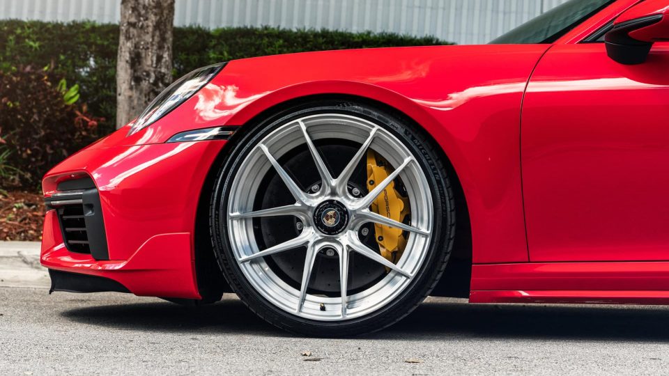 Porsche 992 Turbo S | Guards Red | on ANRKY XR-201 | Brushed Clear