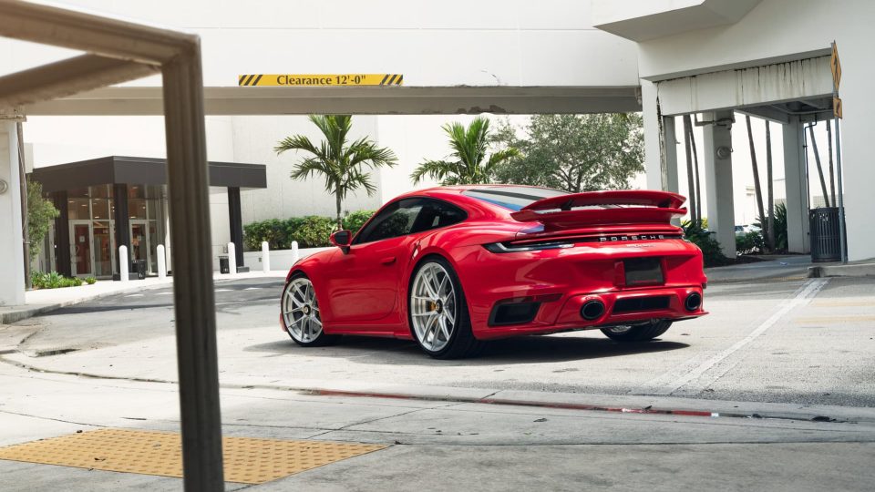 Porsche 992 Turbo S | Guards Red | on ANRKY XR-201 | Brushed Clear