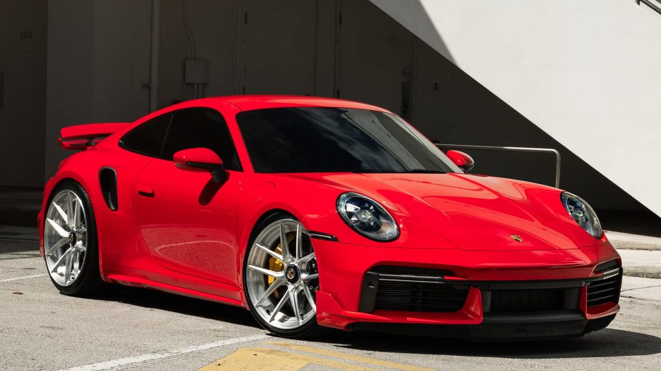 Porsche 992 Turbo S | Guards Red | on ANRKY XR-201 | Brushed Clear