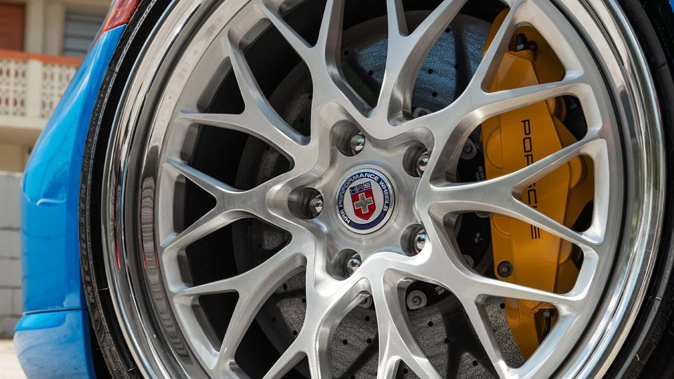 Porsche 992 Turbo S | Voodoo Blue | HRE 520 FMR | Brushed Clear
