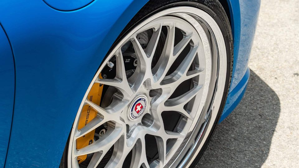 Porsche 992 Turbo S | Voodoo Blue | HRE 520 FMR | Brushed Clear