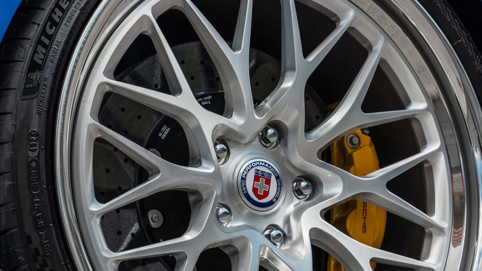Porsche 992 Turbo S | Voodoo Blue | HRE 520 FMR | Brushed Clear