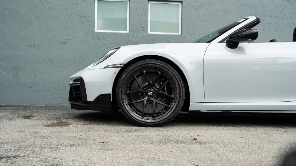 Porsche 992 Turbo S | Ice Gray Metallic | on HRE HX101 | Satin Black