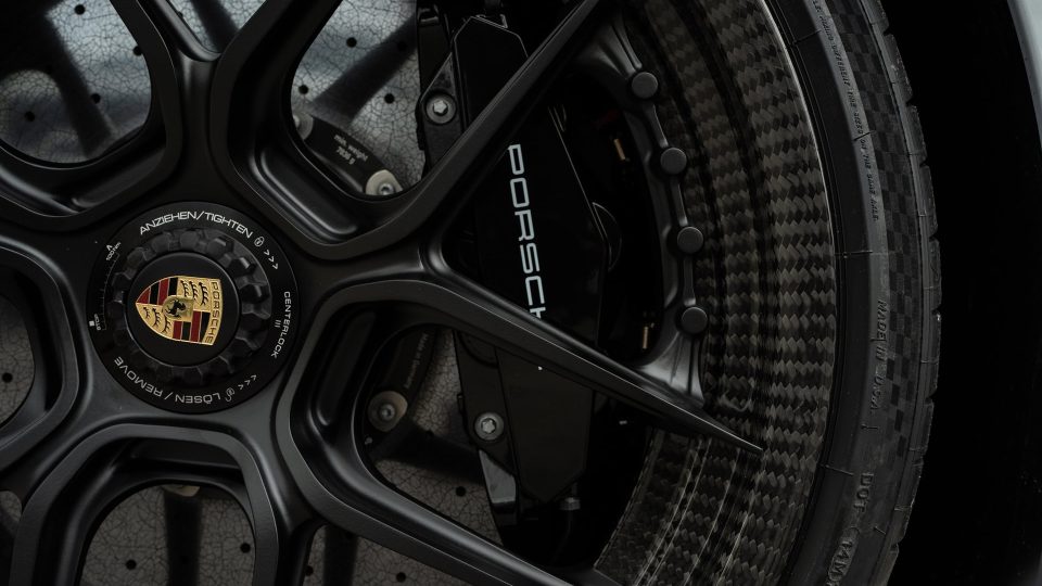 Porsche 992 Turbo S | Ice Gray Metallic | on HRE HX101 | Satin Black