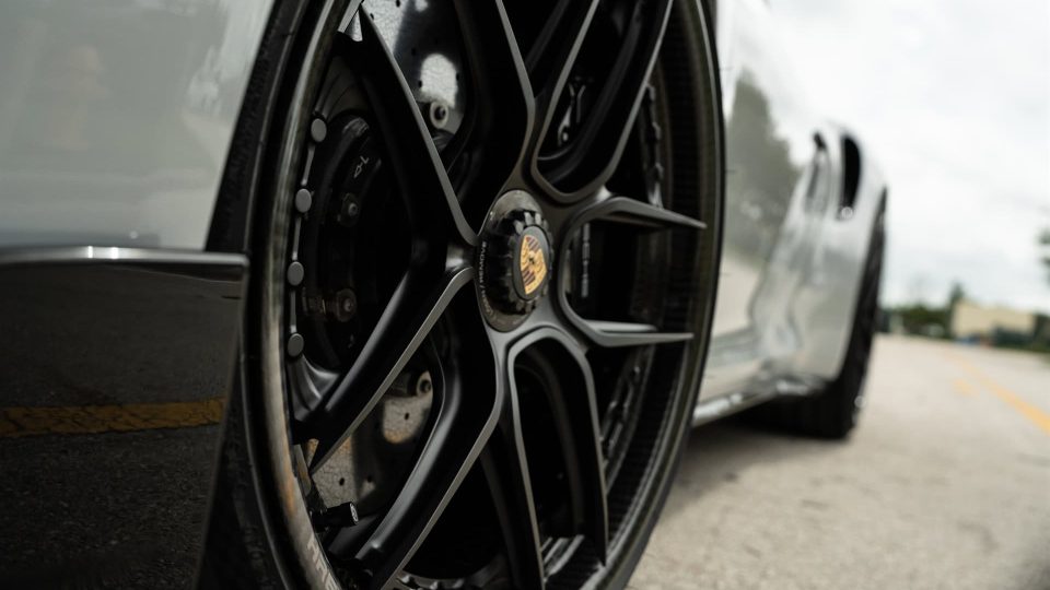 Porsche 992 Turbo S | Ice Gray Metallic | on HRE HX101 | Satin Black