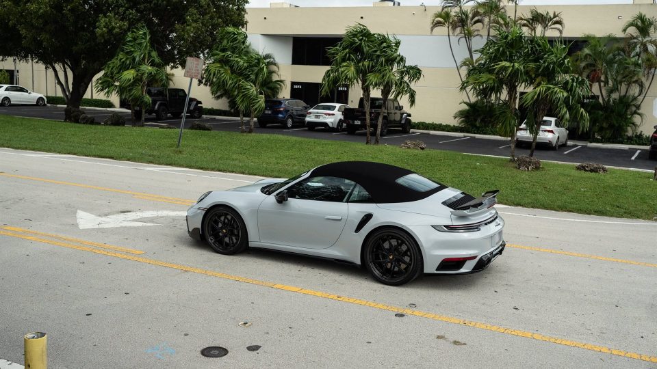 Porsche 992 Turbo S | Ice Gray Metallic | on HRE HX101 | Satin Black