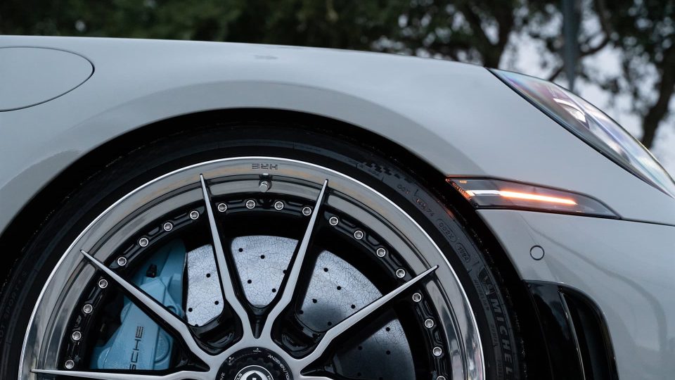 TECHART 992 Turbo S | Chalk | on HRE S104SC | Brushed Clear/ Gloss Black Window