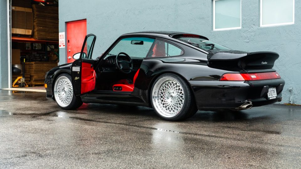 Porsche 993 Turbo | Black | on 1886 S009 Wheels | Brushed Clear