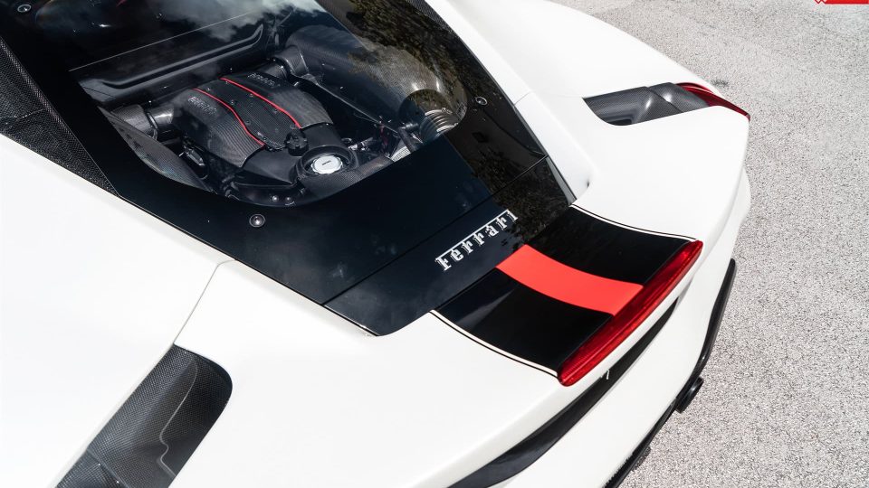 Ferrari 488 Pista | Bianco Avus | ANRKY AN21 | Gloss Black