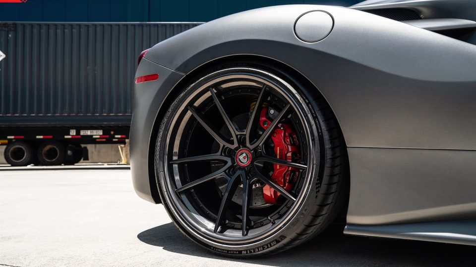 Ferrari 488 Spider | Grifio Silverstone Opaco | on ANRKY AN34 | Satin Black