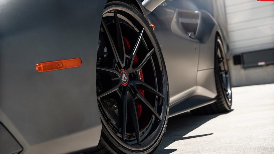 Ferrari 488 Spider | Grifio Silverstone Opaco | on ANRKY AN34 | Satin Black