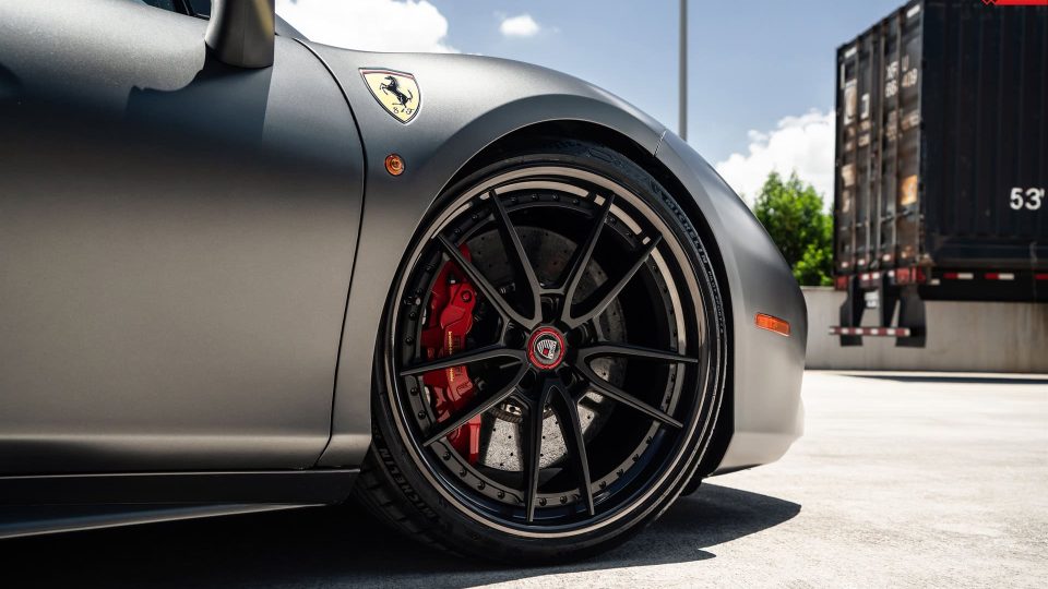 Ferrari 488 Spider | Grifio Silverstone Opaco | on ANRKY AN34 | Satin Black