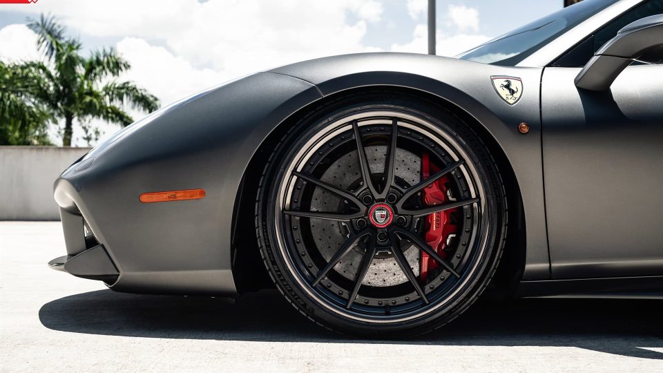 Ferrari 488 Spider | Grifio Silverstone Opaco | on ANRKY AN34 | Satin Black