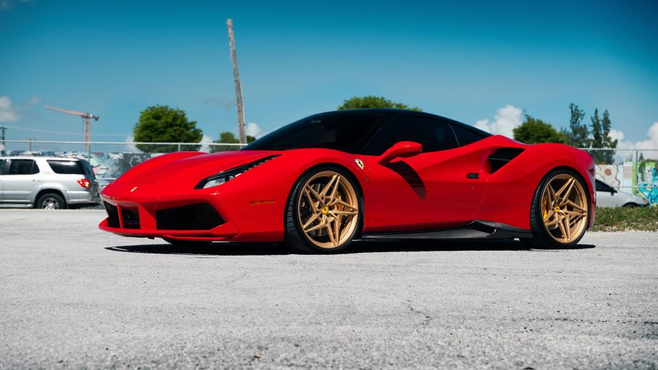 Ferrari 488 GTB | Rosso Corza | on ANRKY S1-X3 | Satin Gold