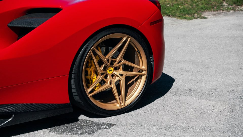 Ferrari 488 GTB | Rosso Corza | on ANRKY S1-X3 | Satin Gold
