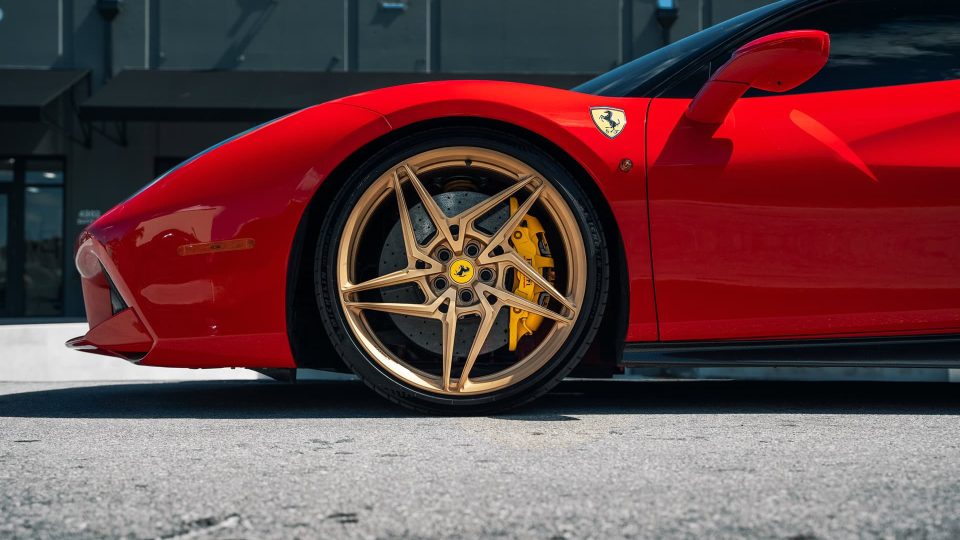 Ferrari 488 GTB | Rosso Corza | on ANRKY S1-X3 | Satin Gold