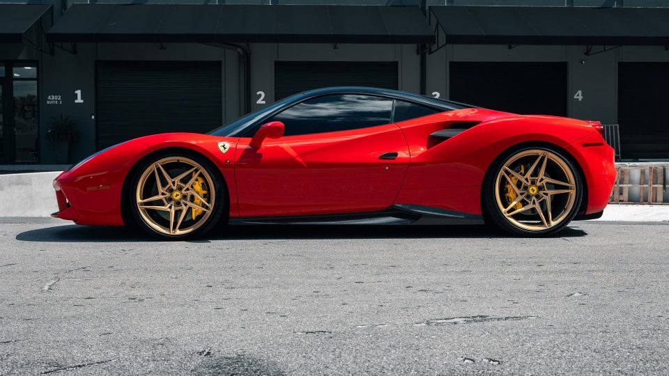 Ferrari 488 GTB | Rosso Corza | on ANRKY S1-X3 | Satin Gold