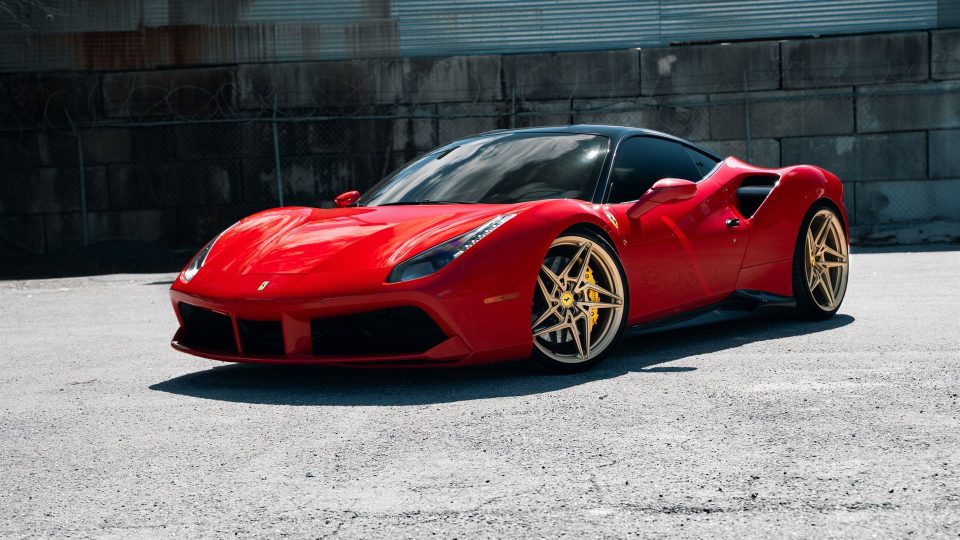 Ferrari 488 GTB | Rosso Corza | on ANRKY S1-X3 | Satin Gold