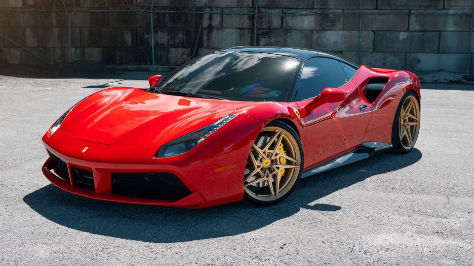 Ferrari 488 GTB | Rosso Corza | on ANRKY S1-X3 | Satin Gold