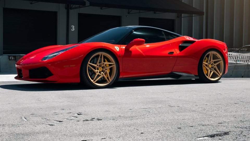 Ferrari 488 GTB | Rosso Corza | on ANRKY S1-X3 | Satin Gold