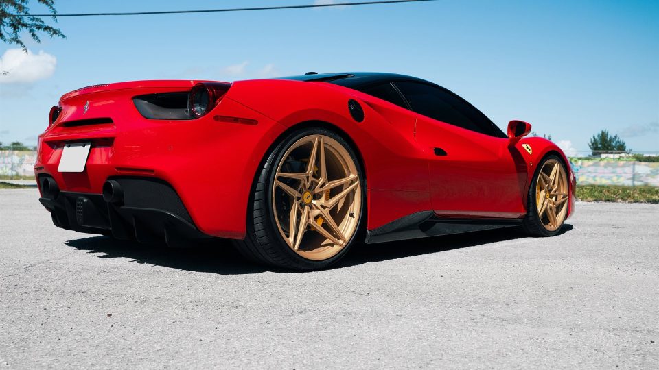 Ferrari 488 GTB | Rosso Corza | on ANRKY S1-X3 | Satin Gold