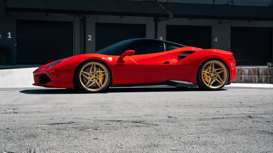 Ferrari 488 GTB | Rosso Corza | on ANRKY S1-X3 | Satin Gold