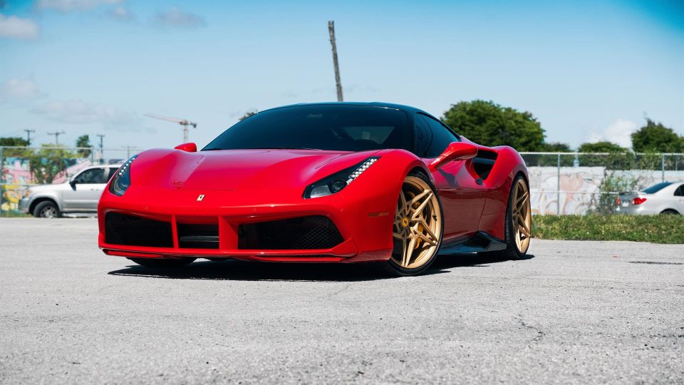 Ferrari 488 GTB | Rosso Corza | on ANRKY S1-X3 | Satin Gold