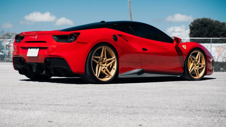 Ferrari 488 GTB | Rosso Corza | on ANRKY S1-X3 | Satin Gold