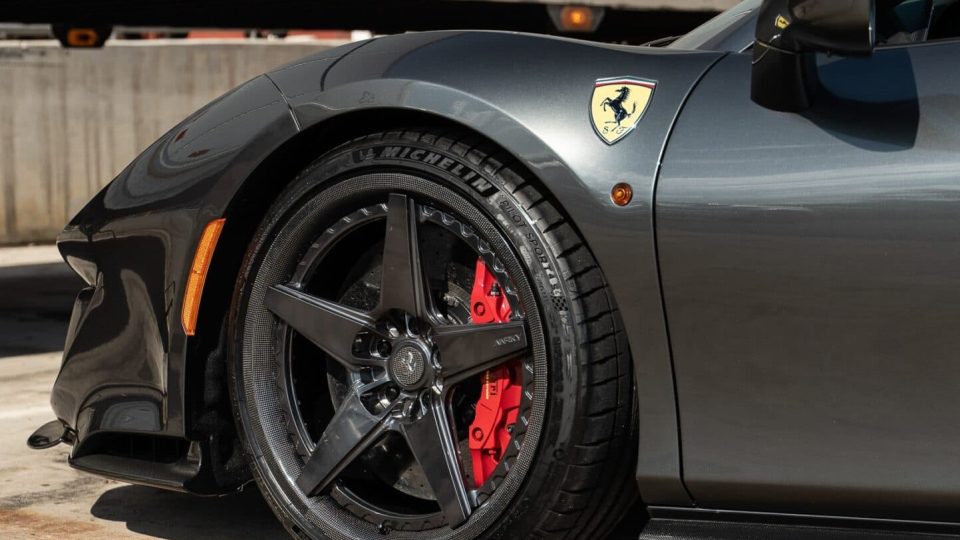 Ferrari 488 Pista | Grigio Silverstone | on ANRKY RS5.3C | Polished Smoke