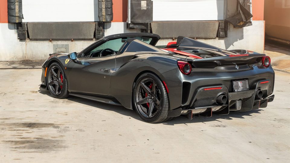 Ferrari 488 Pista | Grigio Silverstone | on ANRKY RS5.3C | Polished Smoke