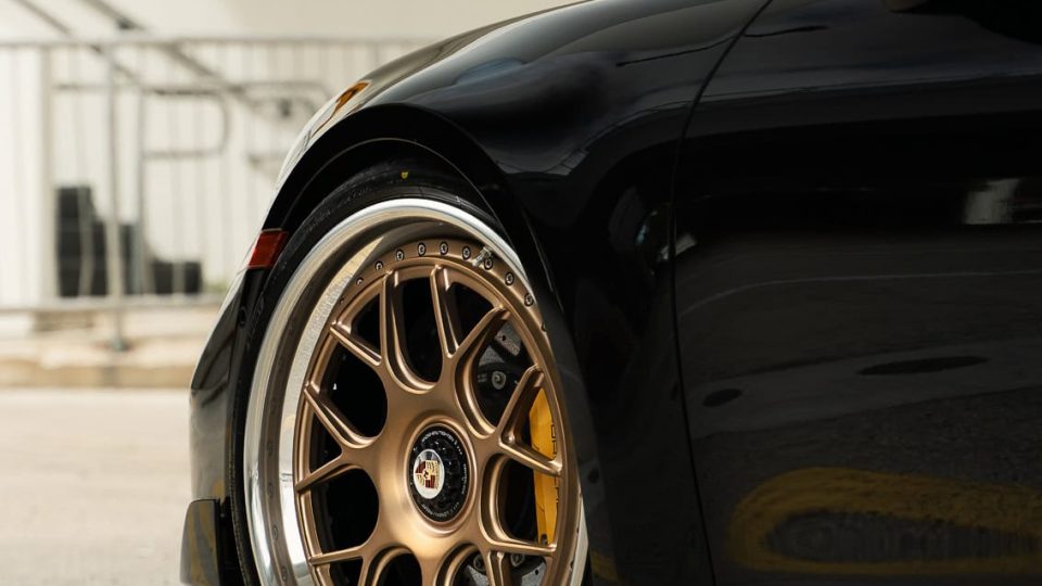 Porsche 992 Turbo S | Black | on ANRKY JDX-314 | Satin Mirror Polished Champagne
