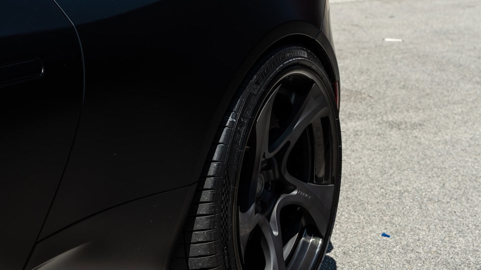 Aston Martin | Satin Jet Black | on ANRKY XR-305 | Satin Mirror Polished Smoke