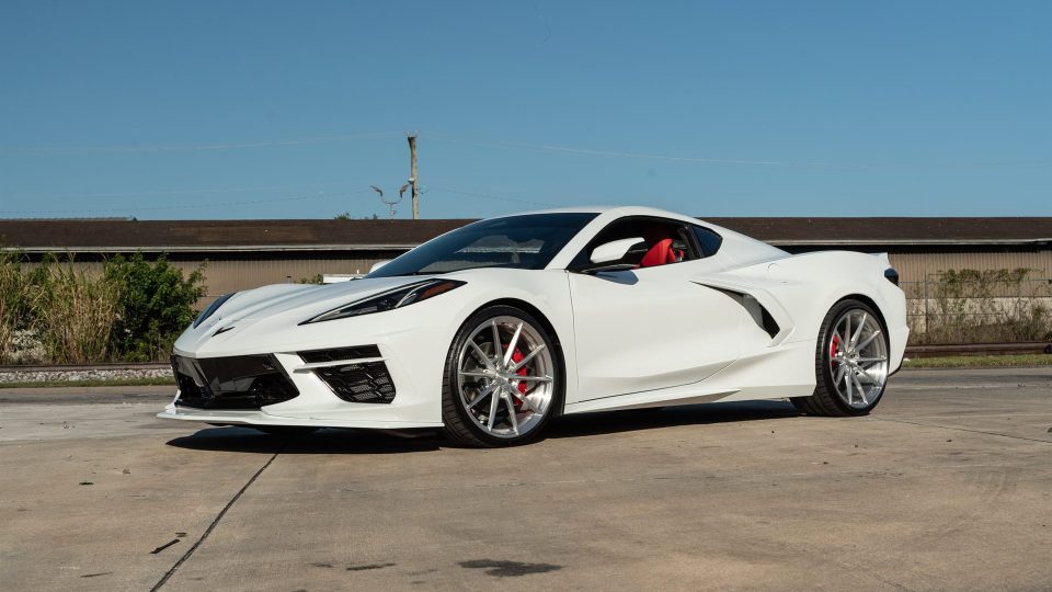 Chevrolet Corvette C8 | Artic Wight | on ANRKY AN12 | Brushed Clear