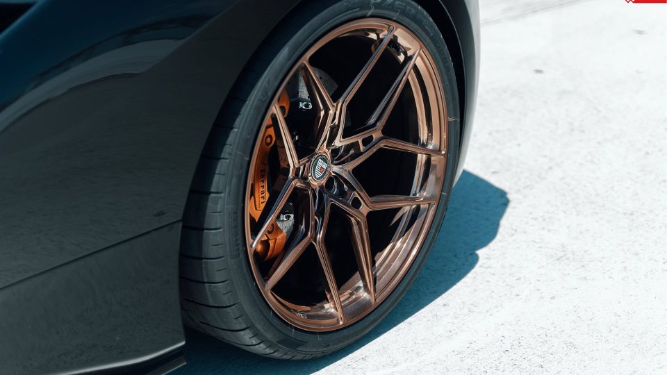 Ferrari 488 Spider | Nero | on ANRKY S1-X4 | Polished Bronze