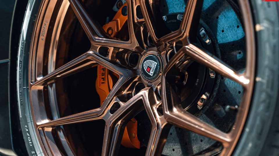 Ferrari 488 Spider | Nero | on ANRKY S1-X4 | Polished Bronze
