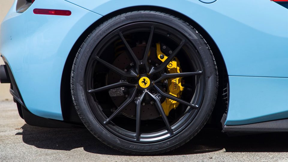 FERRARI 488 SPIDER | Azzuro La Plata | on ANRKY AN12 | Satin Black