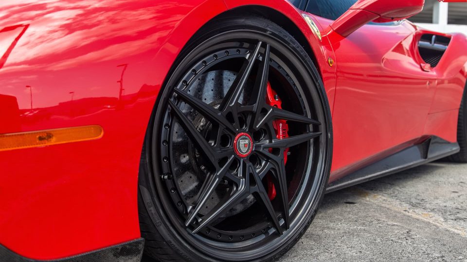 FERRARI 488 GTB | Rosso Corsa | on ANRKY S3-X3 | Satin Black