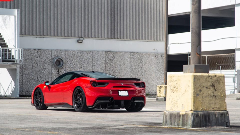 FERRARI 488 GTB | Rosso Corsa | on ANRKY S3-X3 | Satin Black