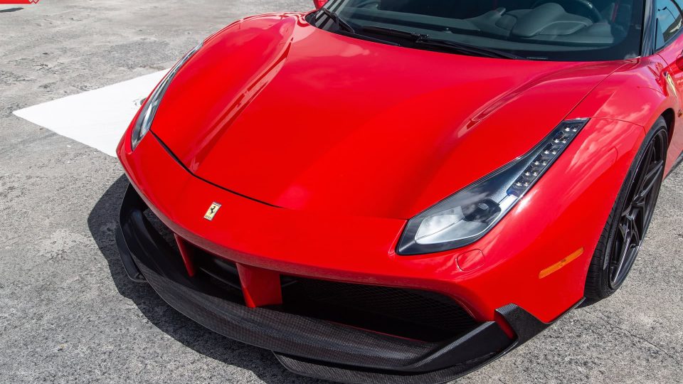 FERRARI 488 GTB | Rosso Corsa | on ANRKY S3-X3 | Satin Black